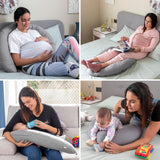 Innovagoods - Multifunktionell amningskudde, Ergonomisk design för avkoppling av mor och barn, Justerbar för olika positioner, Tvättbar, Färgad, Polycotton Accessoarer Mat och Amning Baby Naty Shop