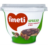 Fineti, Grädde med kakao, hasselnötter och mjölk 200g Glasyr och dekor Naty Shop 200 gram
