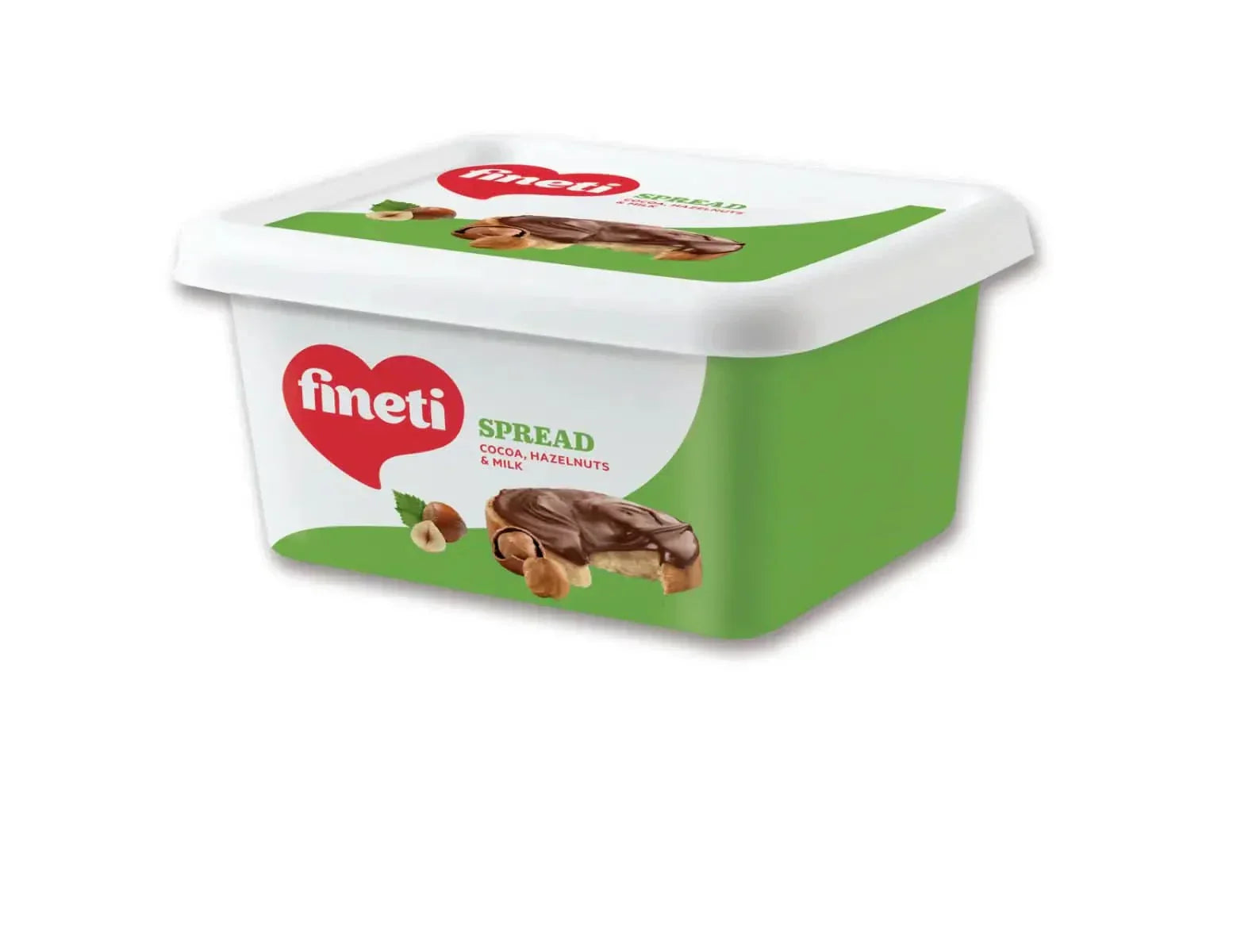 Fineti, Grädde med kakao, hasselnötter och mjölk 200g Glasyr och dekor Naty Shop 600 gram