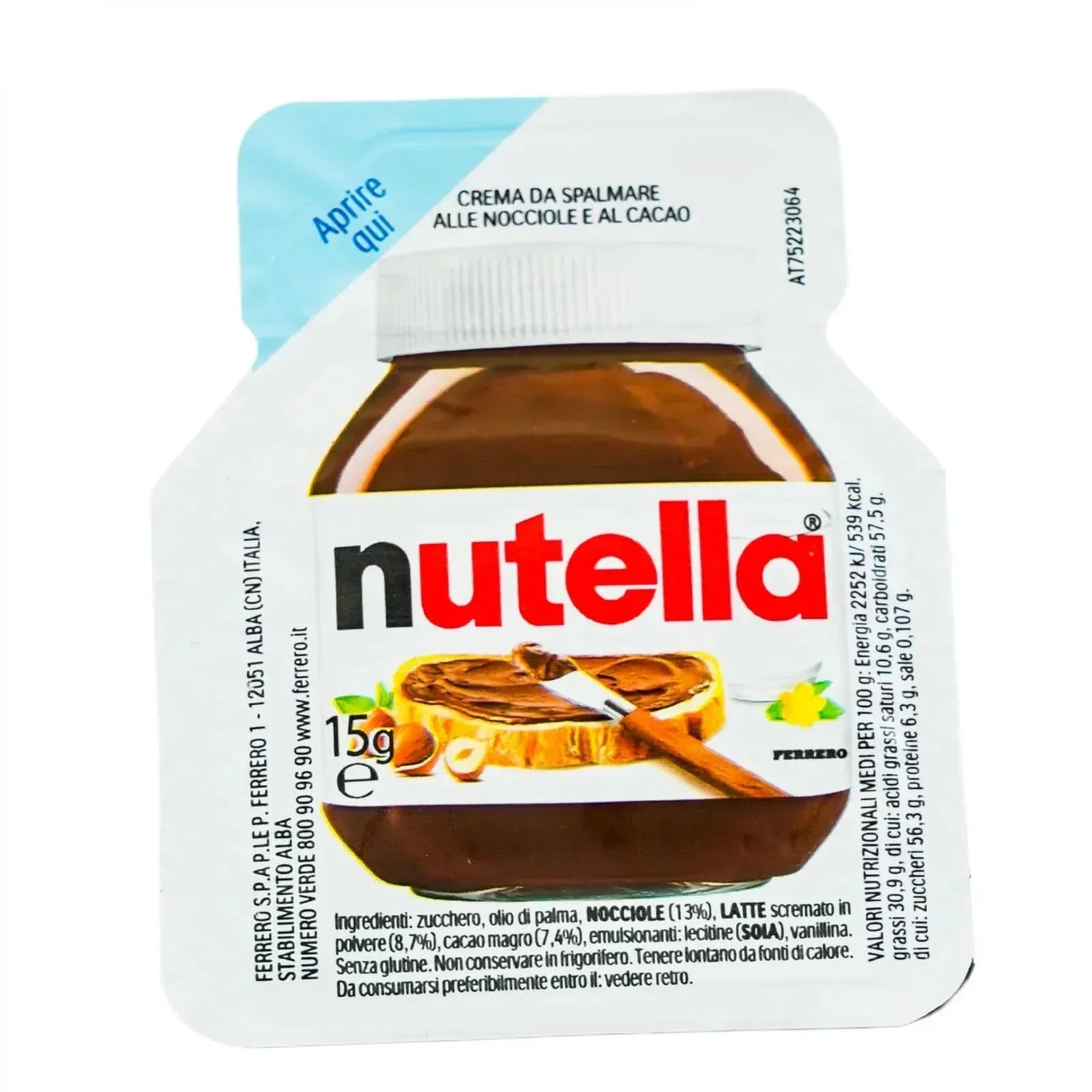 Nutella, kakao & hasselnötsgrädde, 15 g Naty Shop-glasyr och dekor 15 gram
