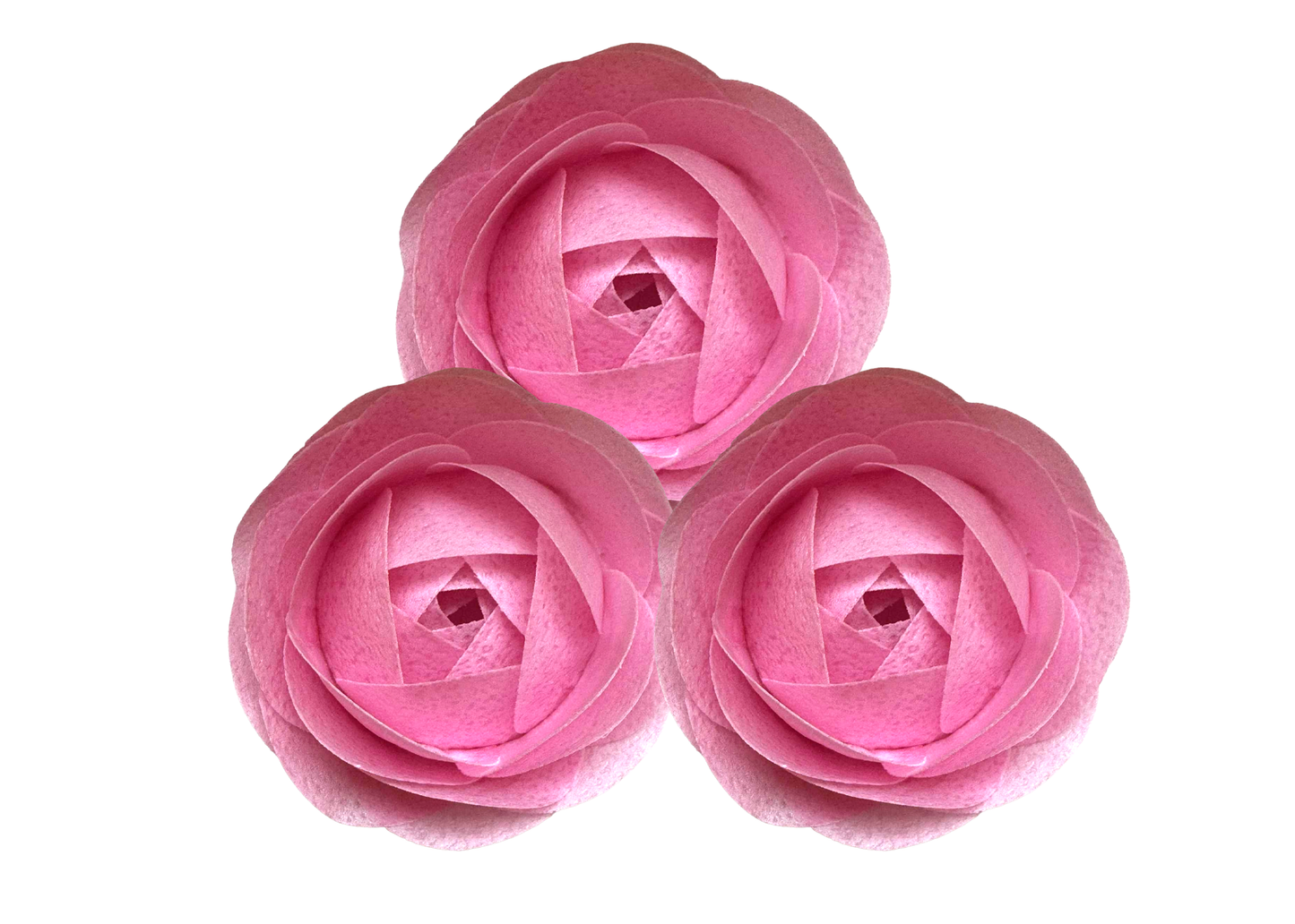 VafaCraft Set Ätbara Wafa Dekorationer Rosa Rosor - Handgjorda, 3 st