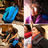 Cabeau Long Flight Travel Nackkudde - Evolution Cool - Stödjande Memory Foam med ventiler - Kompakt med väska (lila) Naty Shop Travel Kuddar