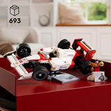 LEGO Icons Mclaren MP4/4 & Ayrton Senna modellbilset, F1 racingbilsats för vuxna med racerminifigur, samlarobjekt, presentidé för män, kvinnor, honom och hennes 10330 byggset Besuche den LEGO-Store