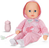 BABY Born Hannah Play with Me - Babydocka med 5 funktioner - Mjuk materialkropp inklusive tillbehör - 36 cm docka - Batteridriven - Lämplig för barn från 1 år