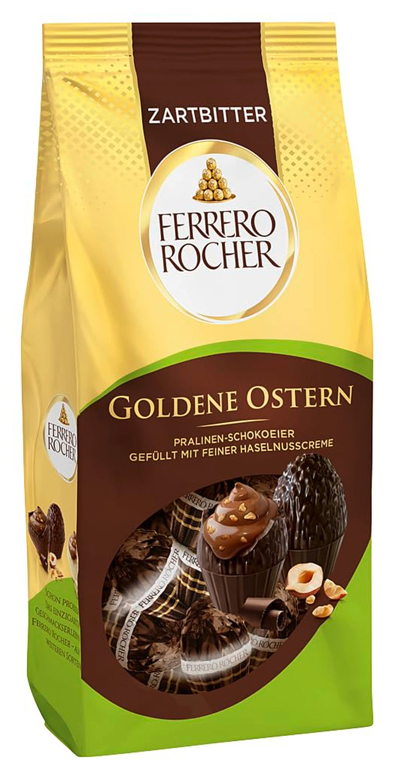 Chokladpralinägg 90g – Mörk choklad med hasselnötsbitar och fin kakaokräm med hasselnötter – Påskägg till påskbon – Påskpresent – ​​Påskchoklad, påskgodis