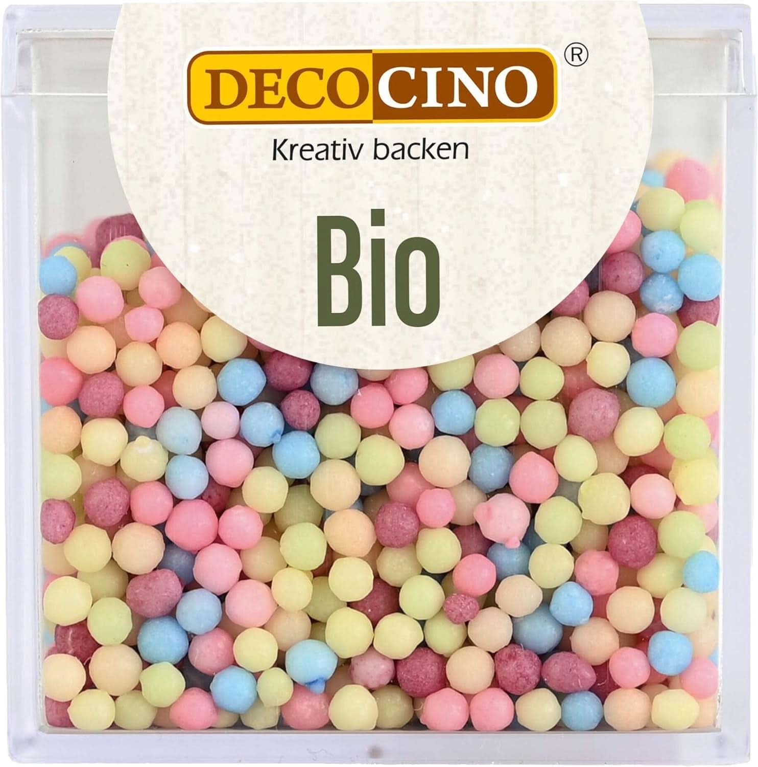 DECOCINO Organic Sprinkle Pearls - 60 gram - Ekologiska dextros strössels Sprinkles Naty Shop