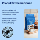 av Amazon Kaffeebohnen, entkoffeiniert, Lichte Röstung, 2 kg (2 Packungen med 1 kg), Rainforest Alliance zertifiziert
