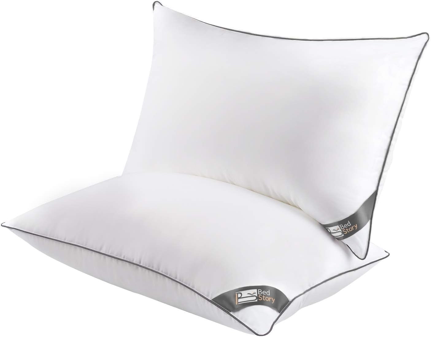 Bedstory Kudde, 50 X 70 Cm, 2 delar, Bittålig, Svettandande, Hypoallergen, Fyllning: 100 % polyesterfiber, Ultrabekväm och mjuk komfort och utmärkt stöd Naty Shop Standardkuddar Standardtitel