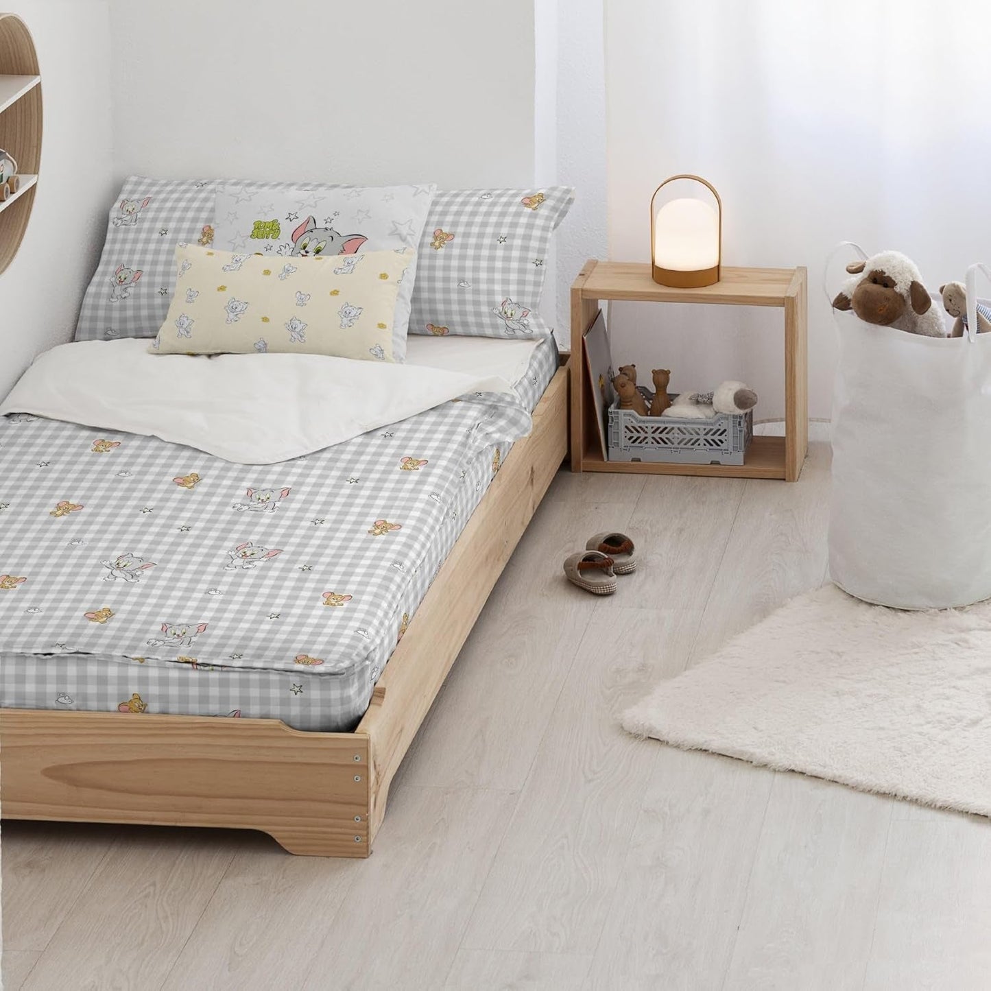 Inte ännu Quilt 100% bomull, Tom Jerry Vichy modell, för 90 cm breda sängar (90 X 200 cm) Täcken och täcken Naty Shop Tom Jerry Vichy Komplett