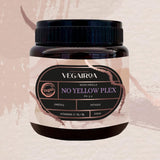 VEGAIROA - No Yellow Plex Mask - Neutraliserande mask för gula och orange toner - Fuktgivande vård - Lila pigment - Professionell vegansk hårprodukt - 275 g Naty Shop hårmask
