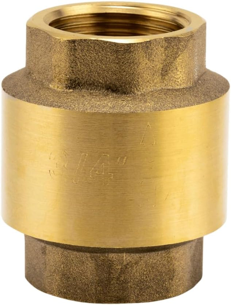 Gardena mellanventil i mässing: Envägsventil i massiv mässing, 42 mm (G 1 1/4 tum) gänga för anslutning till pumpar (7232-20)