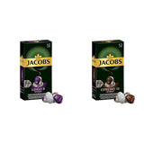 Jacobs Kapseln Lungo Intenso, Intensität 8 & Kapseln Espresso Intenso, Intensität 10 100 Nespresso®* kompatibel Kaffeekapseln, 10er Pack, 10 x 10 Getränke