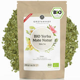 Ekologiskt Yerba Mate Tea Original 1 kg Loose Mate Tea High Koffein Orostat Lufttorkat Labbtestade Mate Blad Packade i Tyskland Premium Quality Gräfenhof
