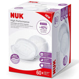 NUK Högpresterande Einweg-Stilleinlagen Mit Sofort-Saugvlies | Einlagen Zum Stillen | Einzelverpackung | +40 % mer sugkraft | 60 Stück Barnmat och amningstillbehör Naty Shop