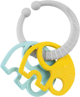 Chicco måltidspresentset Dou Dou, haklappset, barnstolsleksak med sugkopp i form av en söt kyckling, med två färgglada skallror, lätt att fånga från 6 månader Baby Toys Naty Shop
