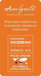 Caffè Mauro Torrefazione Kaffeekapseln Espresso Avvolgente, Intensität 8/10-144 Kapseln Kompatibel med Kaffeemaschinen der Marke Lavazza* A Modo Mio*, 144 Stück, Hergestellt in Italien