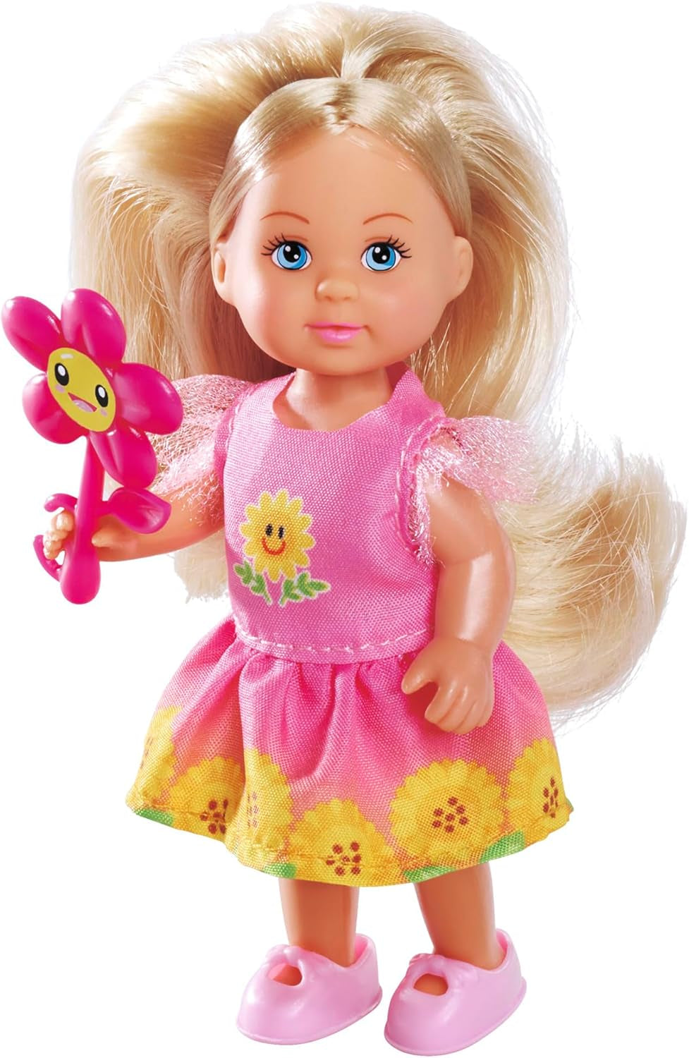Simba Evi Love Flowers Assorted 2 Variationer Endast EN artikel skickas docka i en söt blommig klänning med blomma 12 cm Play Doll Ålder 3+