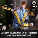 LEGO Technic Liebherr LR 13000 Bandkransats, bygg den bästa fjärrstyrda byggfordonsmodellen med Control+-appen, kran med vinschsystem och lyftarm, stor modellsats för vuxna 42146 Besuche Den LEGO-Store byggset