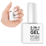 Builder 5 in 1 Builder Gel 15ml, Nail Builder Gel, Nail Builder Gel, UV/LED Nail Extension Nagellack, Extensions, Nail Art, Stickers, Gel Nail Builder Gel (Vit)