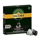 Kaffeekapseln Espresso Ristretto, Intensität 12 av 12 & Kaffeekapseln Krönung Crema, 200 Nespresso-kompatibla Kapseln, 10er Pack, 10 x 20 Getränke, 1040 g