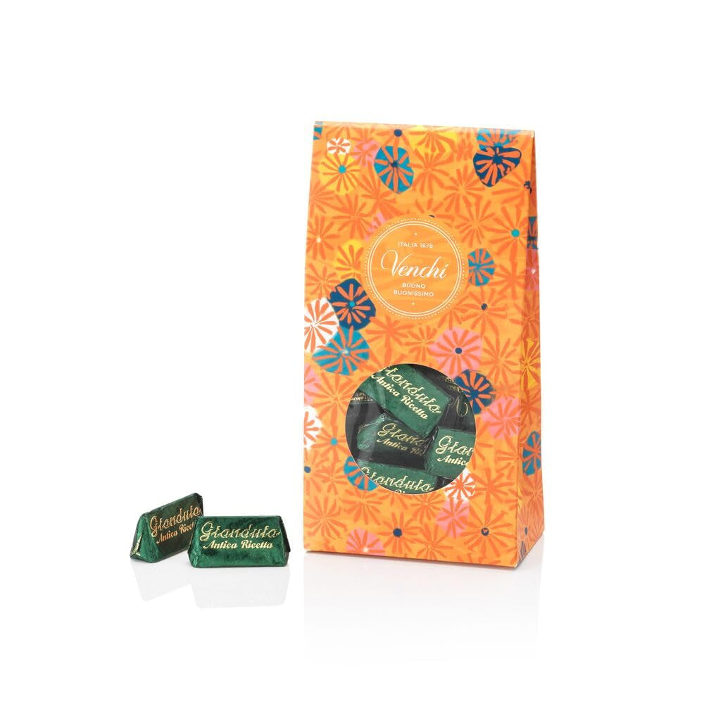 Venchi – Murrine Collection – Gianduiotto Antica Ricetta presentförpackning med choklad, 300 g – Med PGI Piemonte skogshasselnötter – Presentidé – Glutenfri