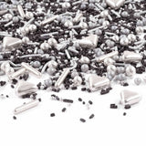 Streusel Glück Black Beauty, Mix Sprinkles Silver - Black, 90 gram Sprinkles Naty Shop 90 gram