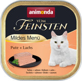 animonda vom Feinsten Mild Menu Mild Variety (32 x 100g), spannmålsfri, sockerfri våt kattmat, lättsmält mat med kalkonkött