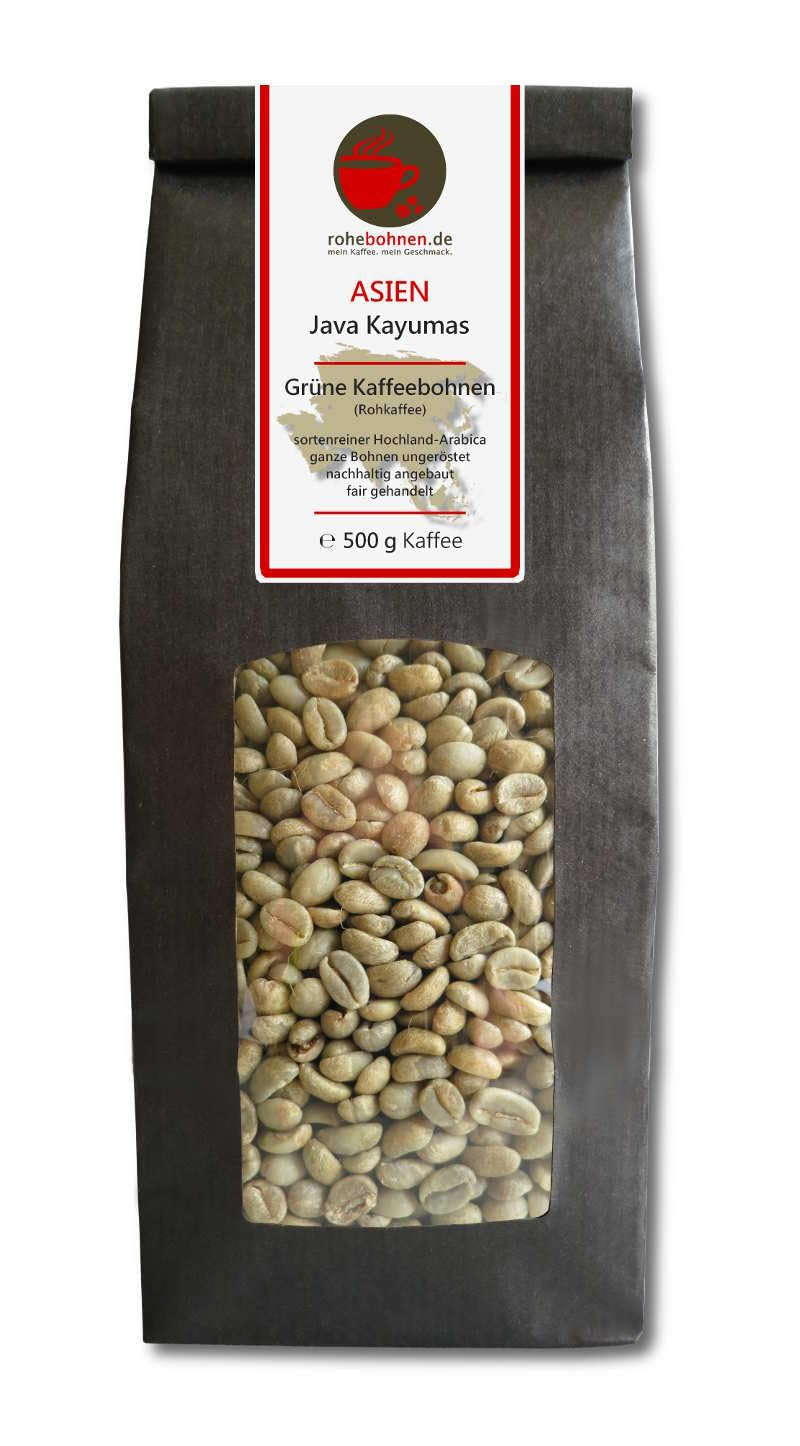 Råkaffe - Ekologiskt Etiopien, Java, Honduras grönt kaffe (reducerat paket gröna kaffebönor 3x500g) - GMP-certifierad