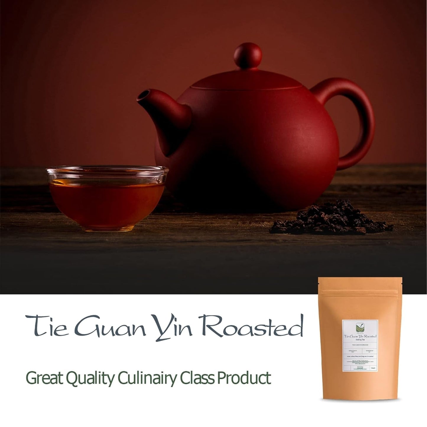 Tie Guan Yin Oolong Tea - Rostat blått te Ti Kuan Yin Kina - kinesiskt Wu Long Tea Tieguanyin - Blått te Olongh Tea Olongo Tea
