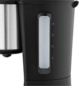 WMF Bueno espressomaskin med glaskaraff, filterkaffe, 10 koppar, på/av-knapp, anti-droppsystem, oscillerande filter, automatiskt stopp, värmeplatta, 1000W