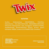 Twix vita chokladkakor; kola, kex, vit choklad; flera paket choklad; 5 barer (5 x 46 g)