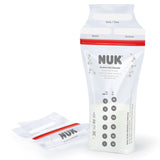 NUK bröstmjölkspåsar, som sparar utrymme och kan användas direkt, 180 ml, 25 st, genomskinliga Tillbehör Mat och Amning Bebe Naty Shop