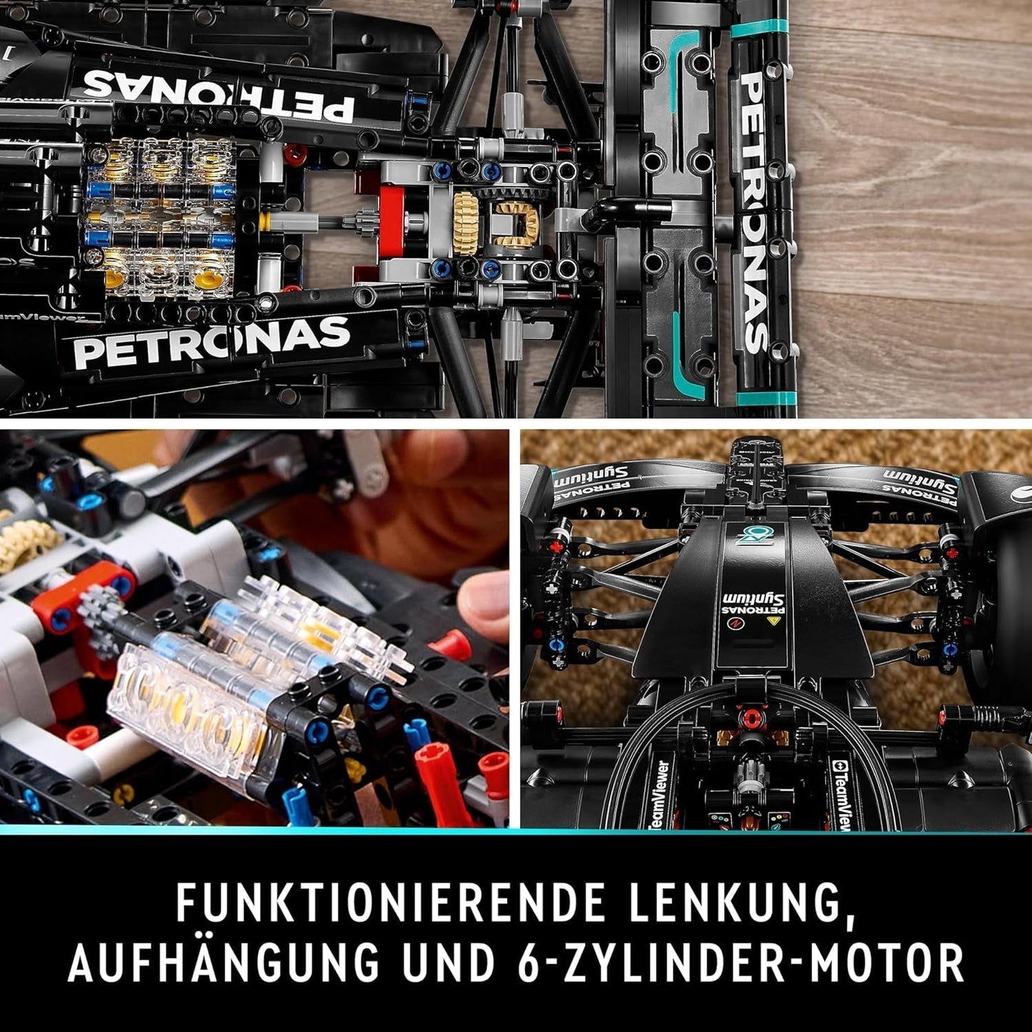 LEGO Technic Mercedes-Amg F1 W14 E Performance Set för vuxna, racerbilar, hem- eller kontorsföremål, Formel 1-presenter för män, kvinnor 42171 Byggset Besuche den LEGO-Store