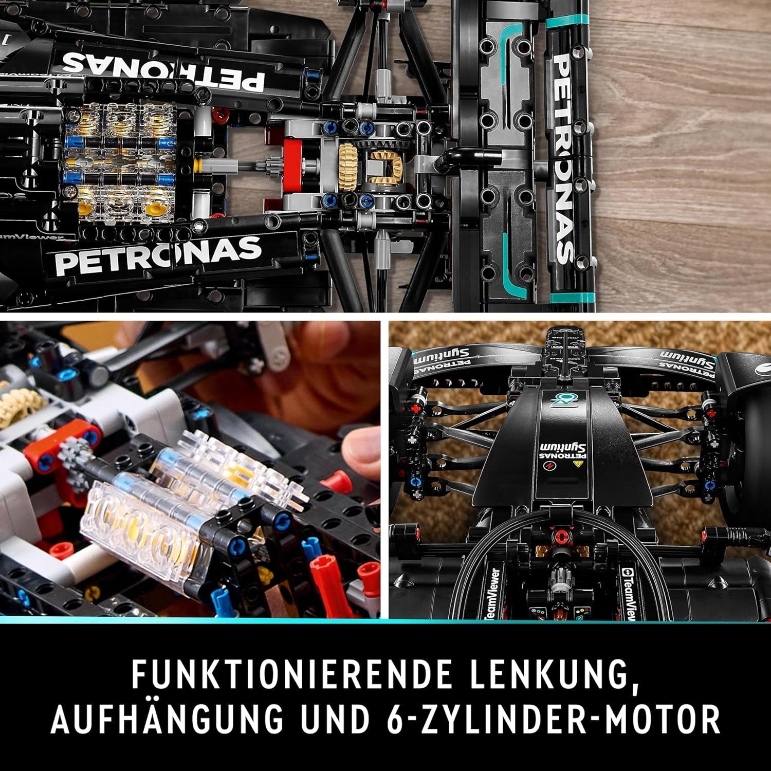 LEGO Technic Mercedes-Amg F1 W14 E Performance Set för vuxna, racerbilar, hem- eller kontorsföremål, Formel 1-presenter för män, kvinnor 42171 Byggset Besuche den LEGO-Store