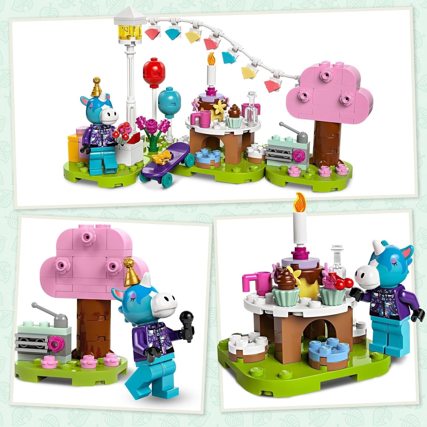 LEGO Animal Crossing Jimmys födelsedagsfest Kreativ leksak för barn Videospel Häst Djurset Present för flickor och pojkar 6 år 77046 Byggset Besuche den LEGO-Store