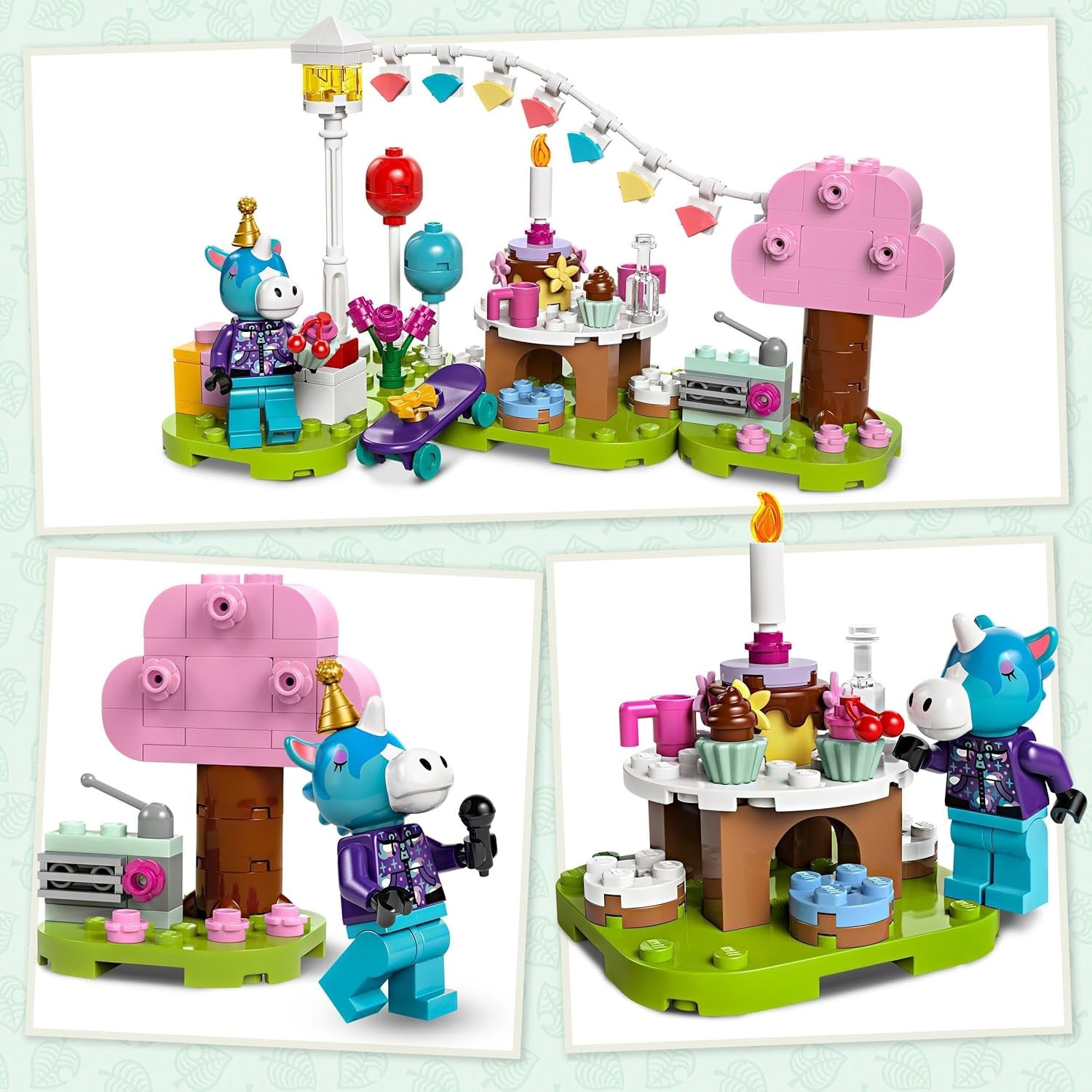 LEGO Animal Crossing Jimmys födelsedagsfest Kreativ leksak för barn Videospel Häst Djurset Present för flickor och pojkar 6 år 77046 Byggset Besuche den LEGO-Store