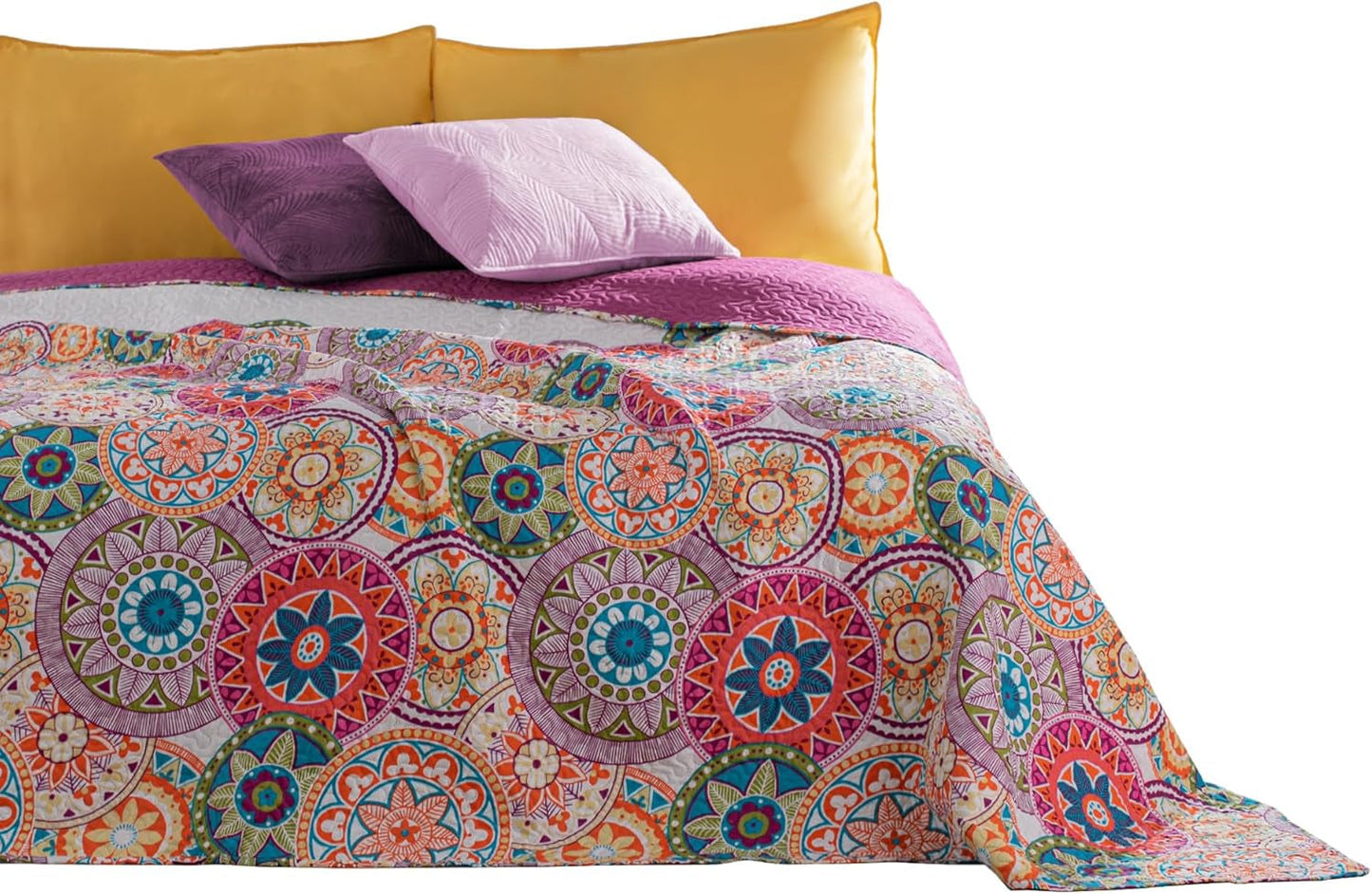 Avkokning 12222 Överkast 200X220 Cm Rosa Lila Vit Färgad Antracit Överkast Dubbelsidig Färg Rosa Vit Lila Quiltning Bibi Sängar och filtar Besuche den DecoKing-Store Lila Vit 200X220
