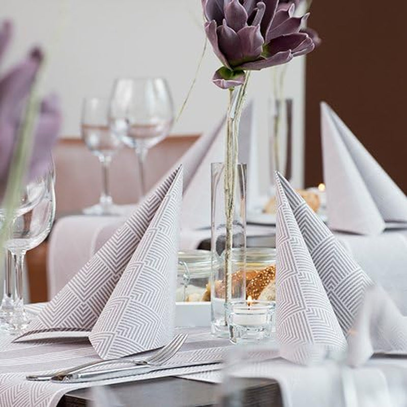 Papstar, 50 servetter "ROYAL Collection" 1/4-faldig 40 Cm X 40 Cm champagne "Elegance", #86497