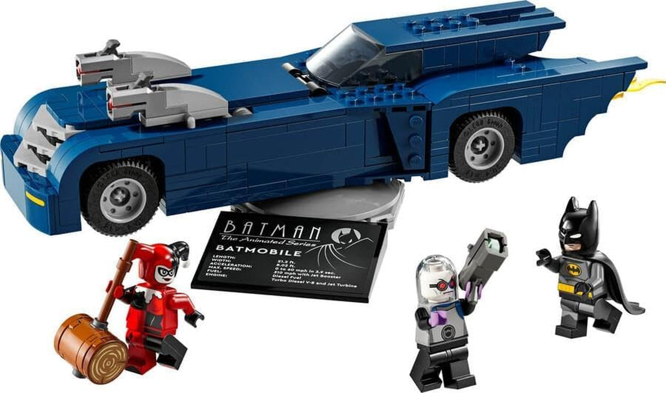 LEGO DC Batman: Batman in the Batmobile vs. Harley Quinn och Mr Freeze tecknad leksaksbil för barn Present för pojkar och flickor 8 år gamla 76274 Byggset Besuche den LEGO-Store