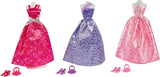 Simba 105723369 - Steffi Love Glamour / Dockklädsset / 3 olika artiklar / Endast en artikel ingår / Balklänning för alla 29 cm dockor / Docka ingår inte