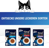 Felix soppremsor, kattsoppa, blandad variant, förpackning om 8 (8 x 6 påsar med 48 g vardera)