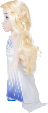 Disney Frozen 2 ELSA The Snow Queen Doll - 35 cm lång, rörlig docka i ikonisk modeklänning och långt hår för extra lek, för tjejer från 3 år och uppåt, 214894 Naty Shop Dolls