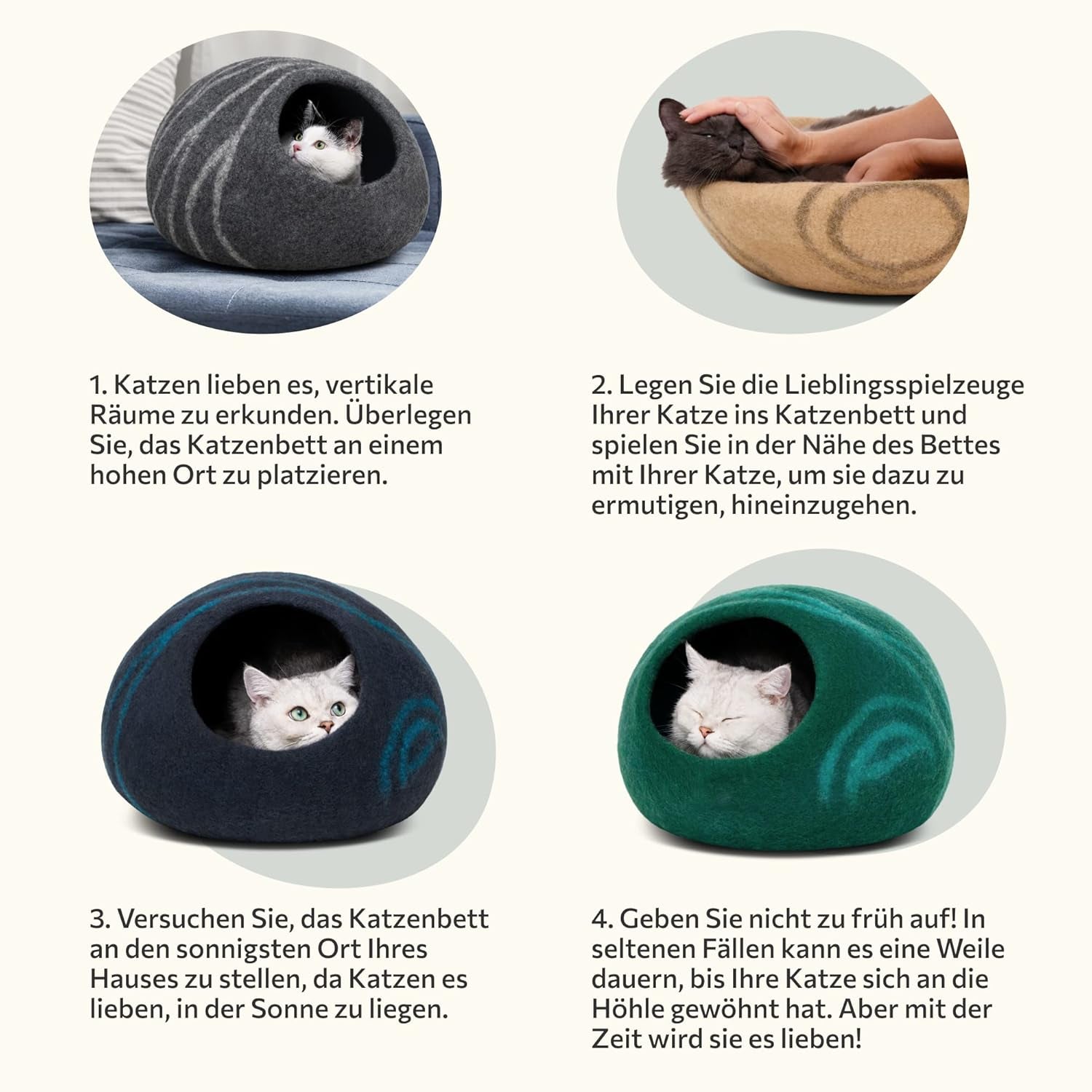 Filtar och möbler, husdjur, grottor och hus, katter, sängar för katter, katter - sängar, madrasser