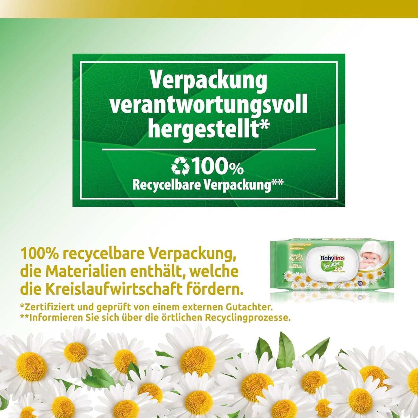 Känsliga babyservetter, 0 % doft, 98 % naturlig formel som återställer hudens pH-balans, friskhetstätning, 54 våtservetter