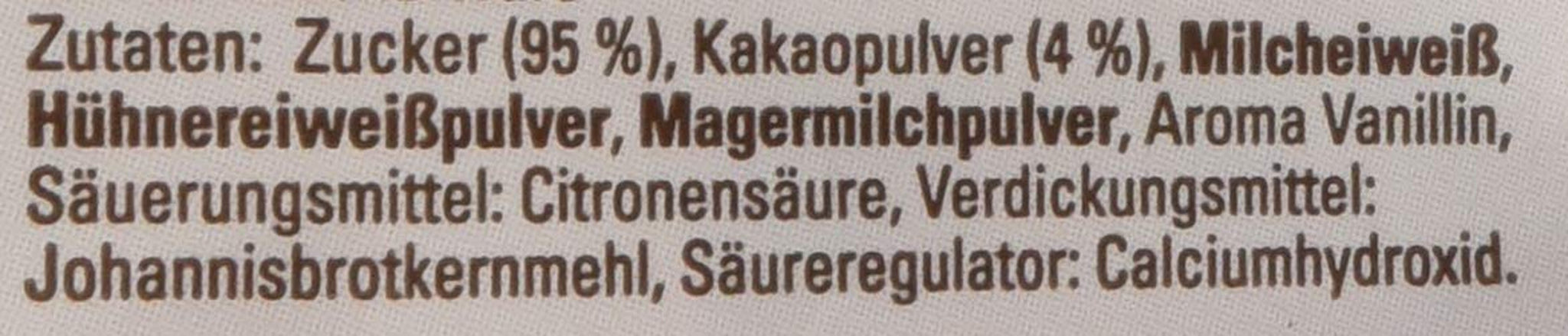 Fina droppar med chokladsmak Förpackning om 18 (18 x 80 g)