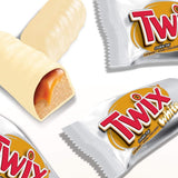Twix vita chokladkakor | Kola, kex, vit choklad | Choklad Multi Pack | 5 barer (5 x 46 g) (paket med 5)