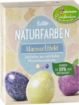 Heitmann Egg Dye Natural Dye Set, 3 Egg Dye Pulver (gult, lila, gråblått), Gräspapper klistermärke