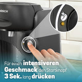 Bosch Tassimo finess TAS162E kapselespressomaskin, 70 drycker, intensivare kaffe med en knapptryckning, automatisk avstängning, hållbar, perfekt dosering, 1400 W, svart/svart