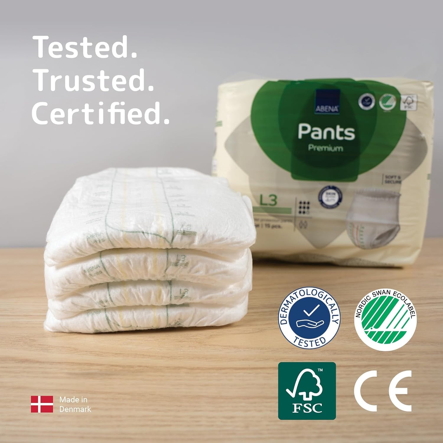 Blöjor L3, förpackningar om 6 – 90 blöjor