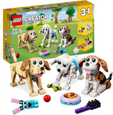 LEGO 31137 Creator 3-i-1 söt hundset med djurfigurer tax, mops, pudel och mer, leksak för barn 7+, present till hundälskare Byggset Besuche den LEGO-Store Standardtitel